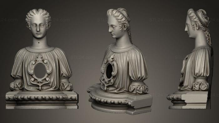 Miscellaneous figurines and statues (Santa Martir, STKR_0029) 3D models for cnc